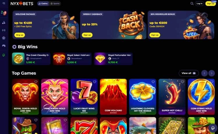 Nyxbets: de ultieme gokervaring zonder stortingsbonus in Nederland